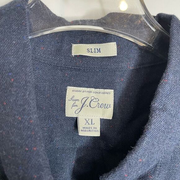 J. Crew Xlarge Button Down Career Long Sleeve Shirt Lot of 2 Plaid Blue Pink Xl - Picture 2 of 15